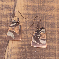 Copper Dangle Earrings