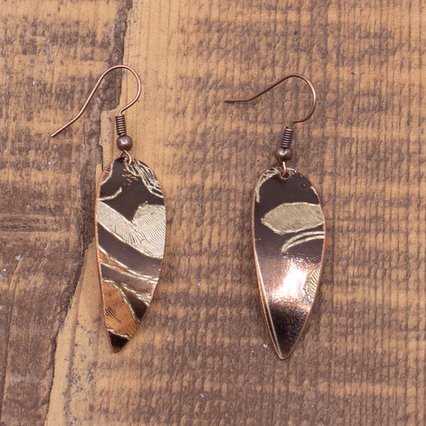 Copper Dangle Earrings