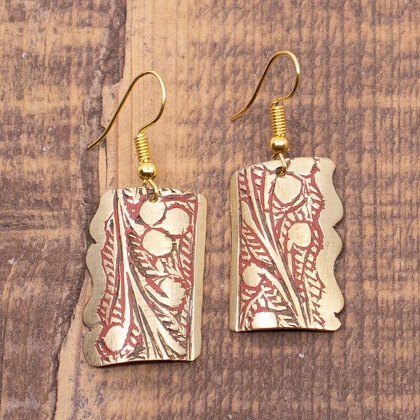 Brass Dangle Earrings