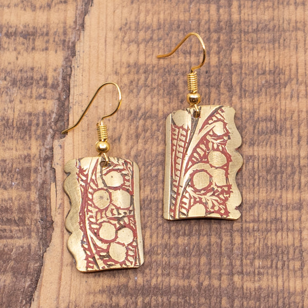 Brass Dangle Earrings