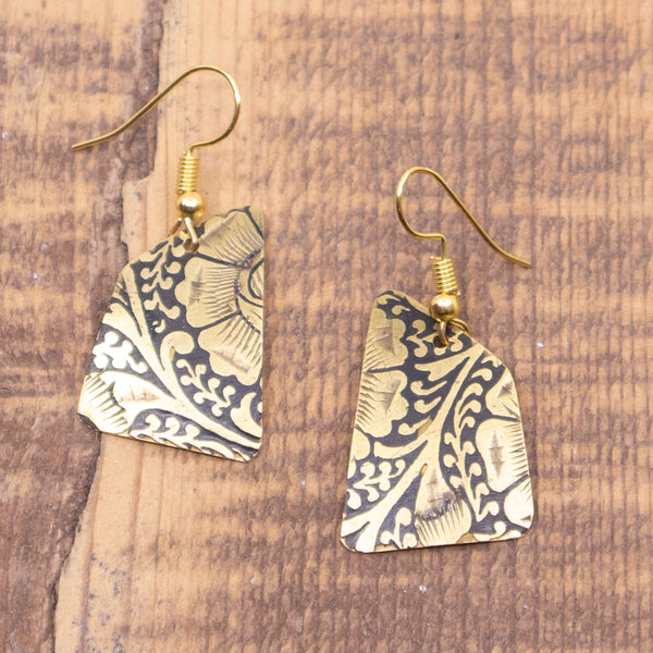 Brass Dangle Earrings