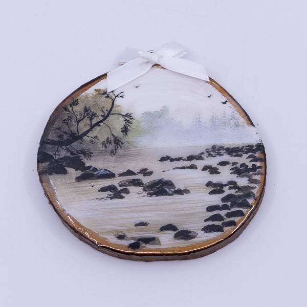 Live-Edge Painted Landscape – Sombrio Beach