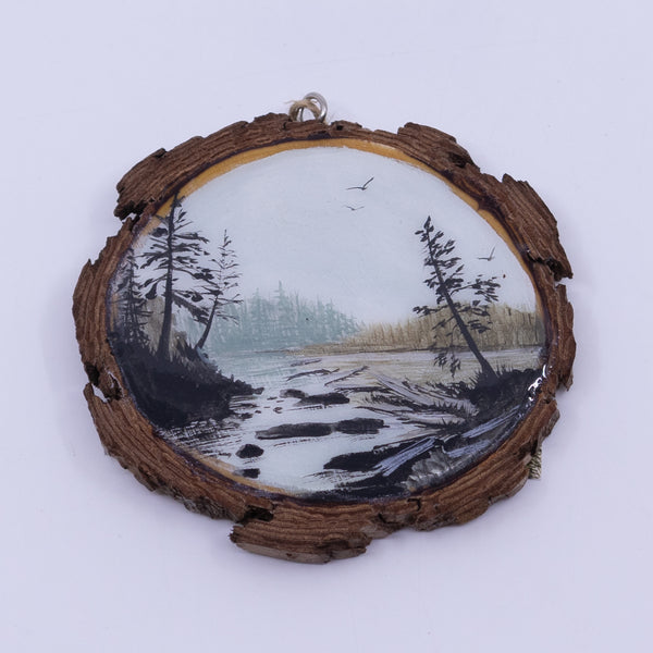 Live-Edge Painted Landscape – Jordan River