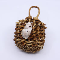 Hanging Kelp Basket with Shell