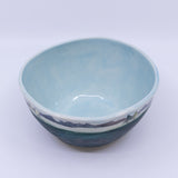 Soup Bowl – Island scene (green/blue)