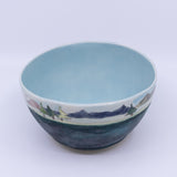 Soup Bowl – Island scene (green/blue)