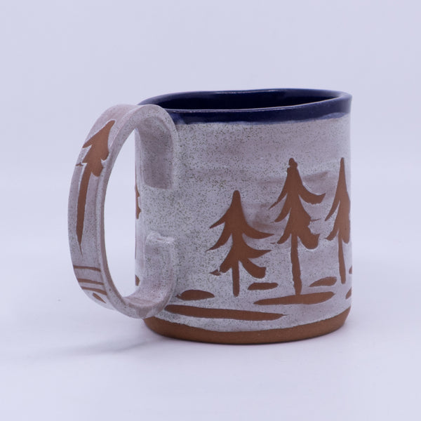 Mug - Waxware trees (navy/white)