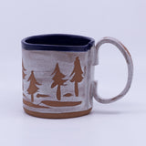 Mug - Waxware trees (navy/white)