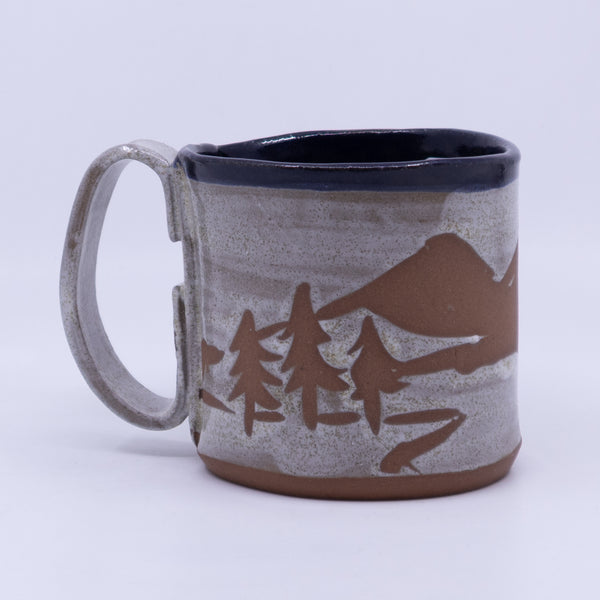 Mug - Waxware trees (navy/white)