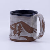 Mug - Waxware trees (navy/white)
