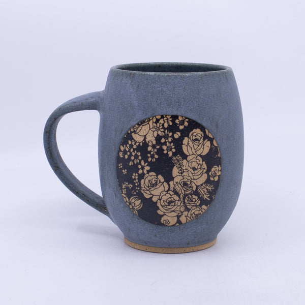 Mug (blue/roses)