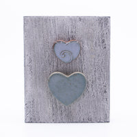 Wall Hanging – Small (two grey hearts)