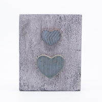 Wall Hanging – Small (two grey hearts)