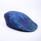 Brimmed Hat – Purple with Blue & Pink