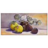 Quince, Figs & Brown Pot