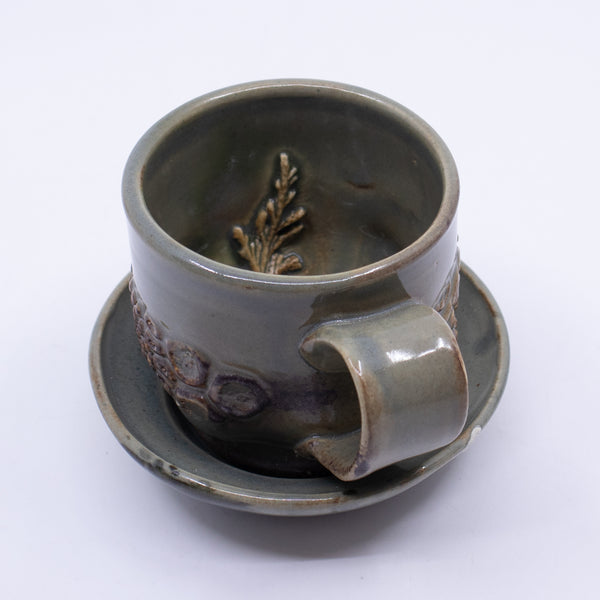 Cedar Teacup + Saucer Set