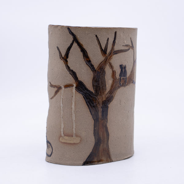 Vase (etched scene)