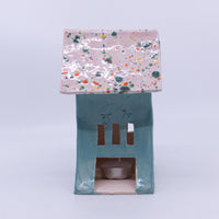 Turquoise House with the Freckled Roof
