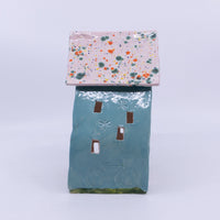 Turquoise House with the Freckled Roof