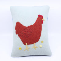 Red Chicken Pillow