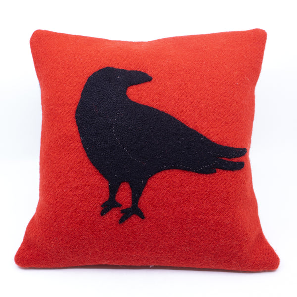 Raven Pillow (right-facing)