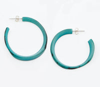 Tagua Hoop Earrings