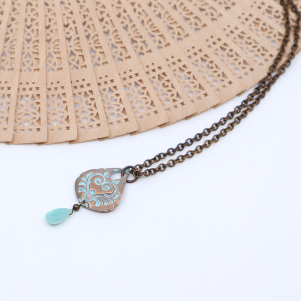 Valentina Necklace with Teardrop