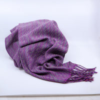 Purple Rainbow Cotton/Silk Scarf