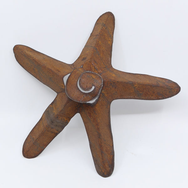 Large Tin Starfish - rust