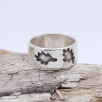 Sterling Silver Oak Leaves Ring