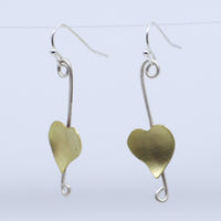 Heart on Wire Earrings