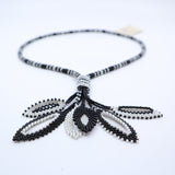 Adjustable Black & White Geometric Necklace