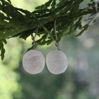 "White Marble" short earrings